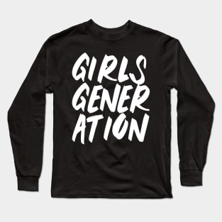 Girls' Generation Brush (White) Long Sleeve T-Shirt